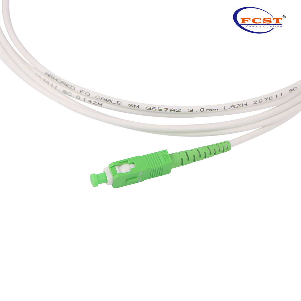 SCAPC-SCAPC SM G657.A2 Cable de fibra óptica blindado de 2 m, LSZH y 3,0 mm